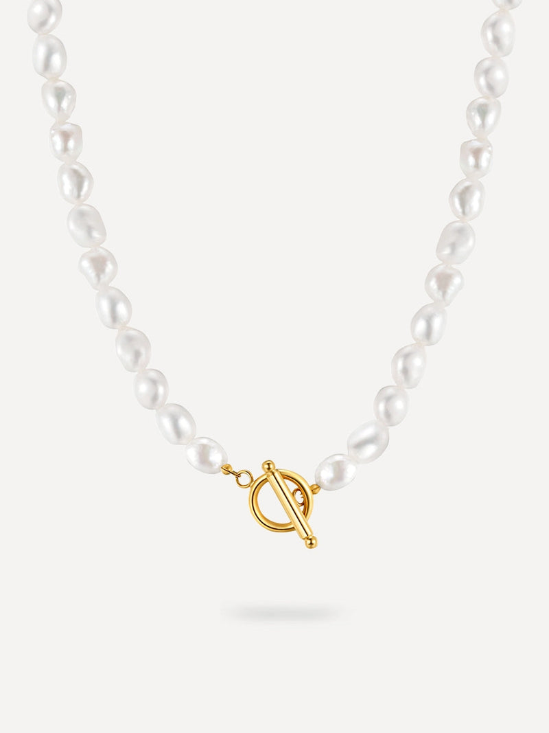 Collar de Perlas Clásico de Alma Sotelo — Dorado