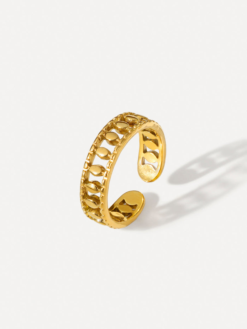 Anillo Trenzado de Alma Sotelo — Dorado