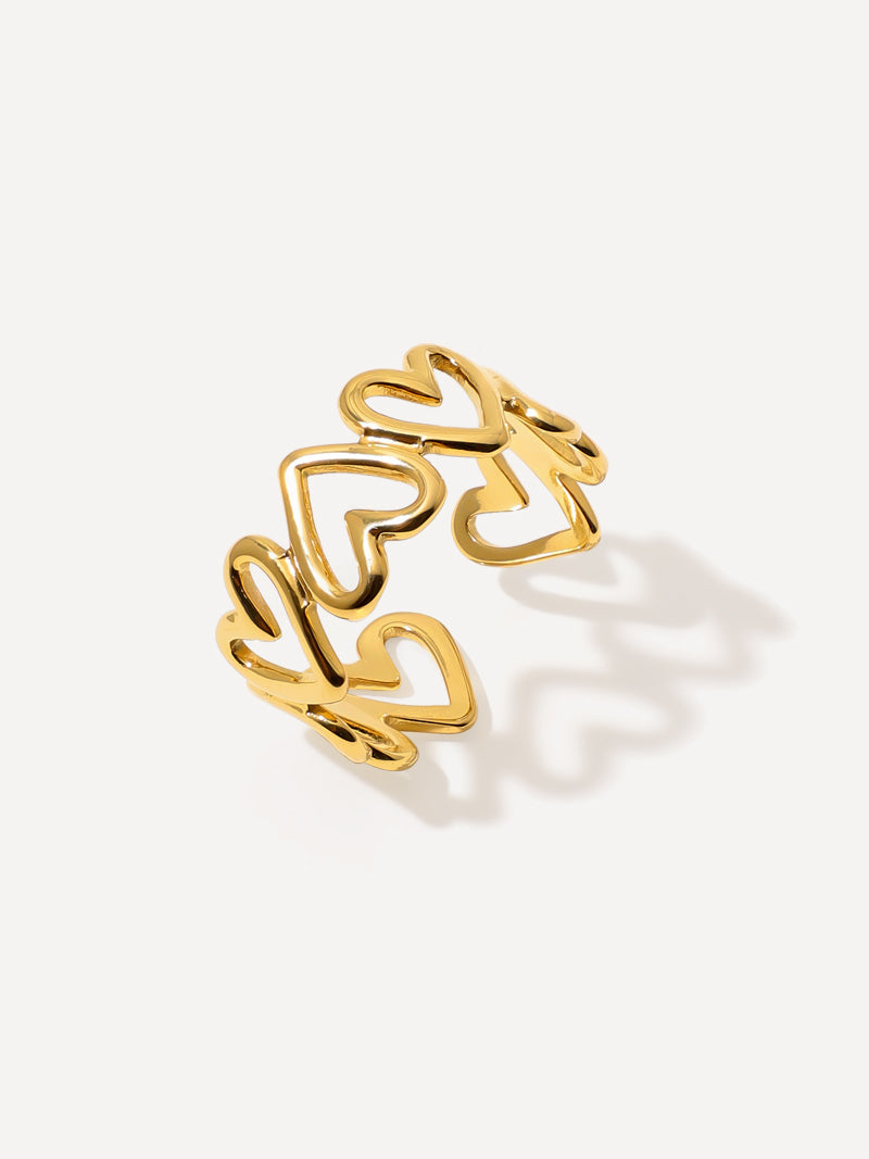 Anillo Infinito Corazón de Alma Sotelo — Dorado
