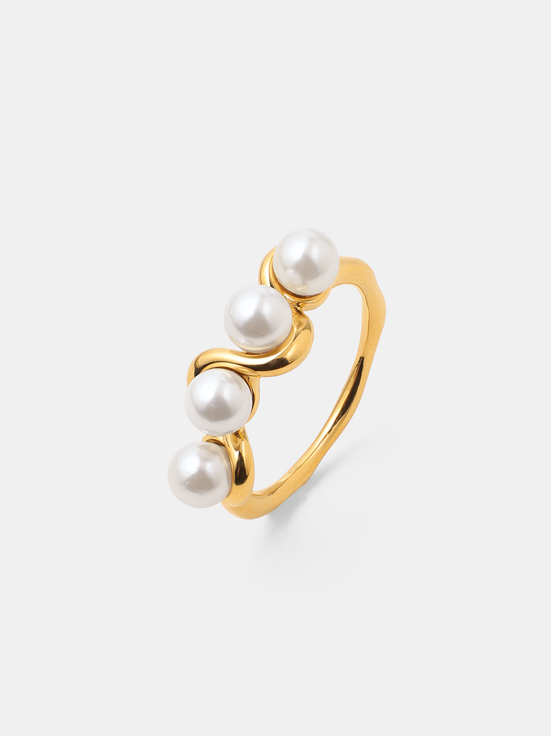 Anillo de Perla de Alma Sotelo — Dorado