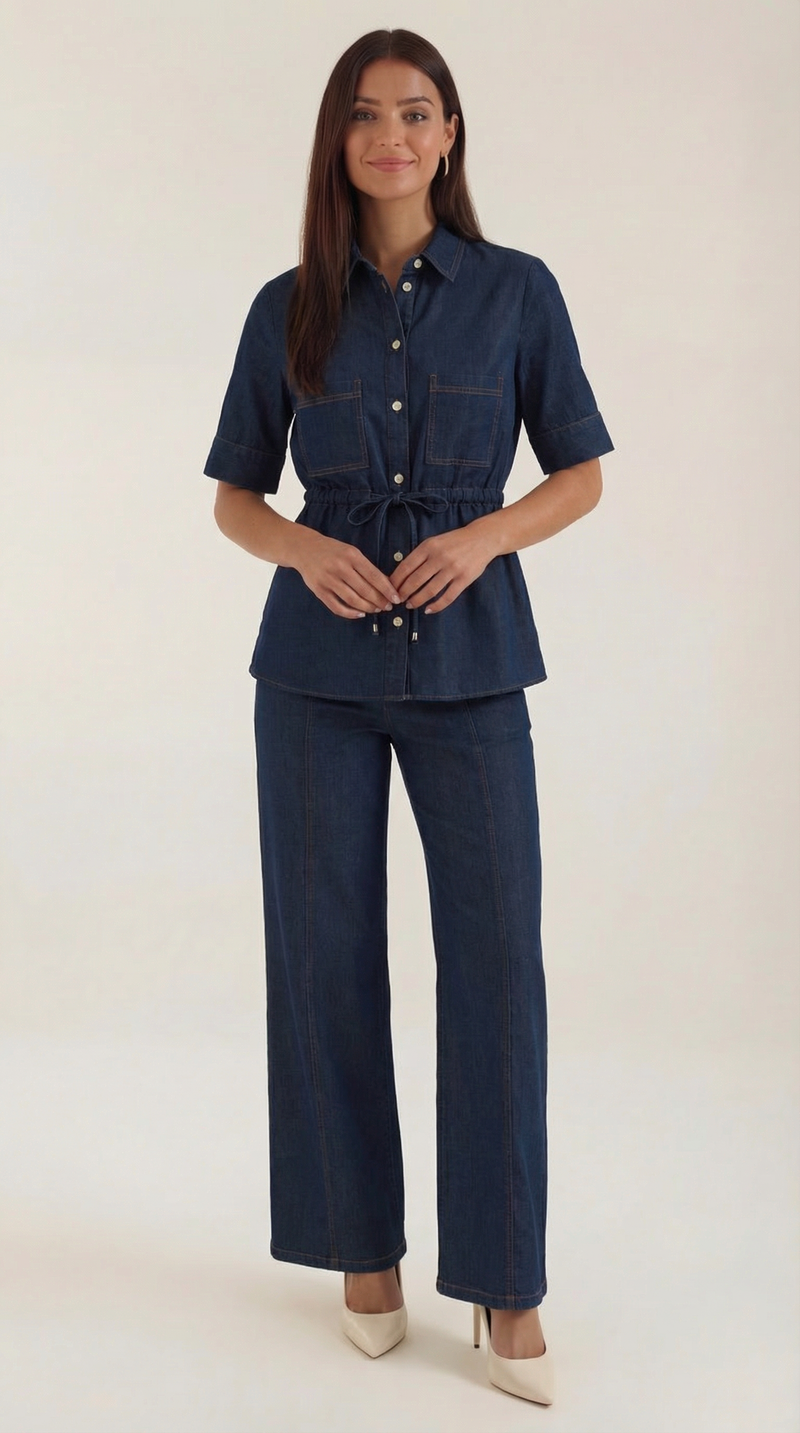 Jade | Conjunto vaquero de camisa y pantalón