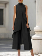Victoria conjunto de top con caída y pantalón ancho