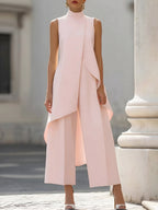 Victoria conjunto de top con caída y pantalón ancho