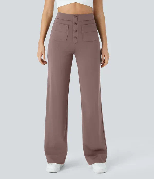 Jade | Pantalones elásticos de cintura alta