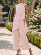 Victoria conjunto de top con caída y pantalón ancho