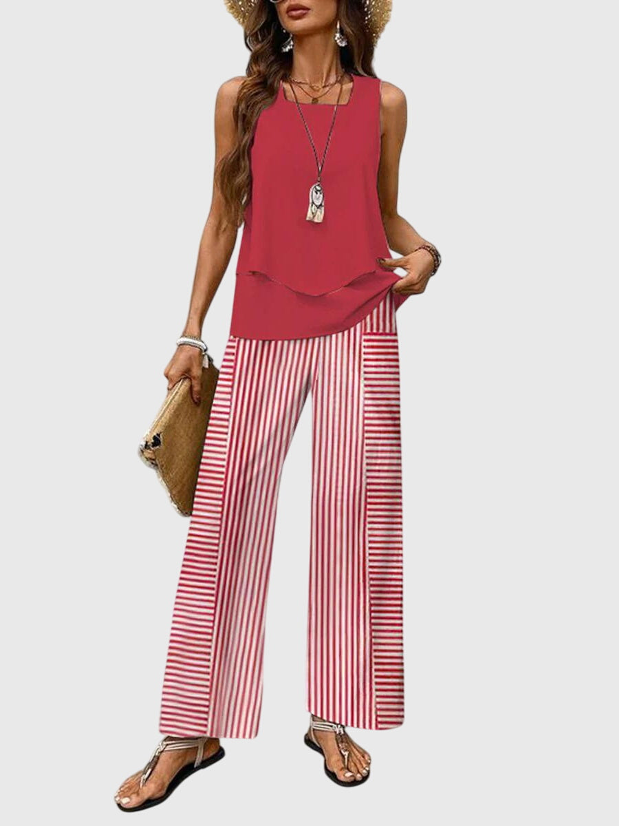 Brenda | Conjunto de Dos Piezas Elegante de Verano