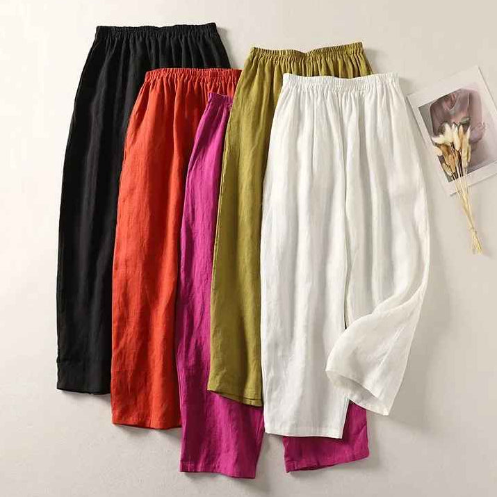Pantalones de Lino Suave