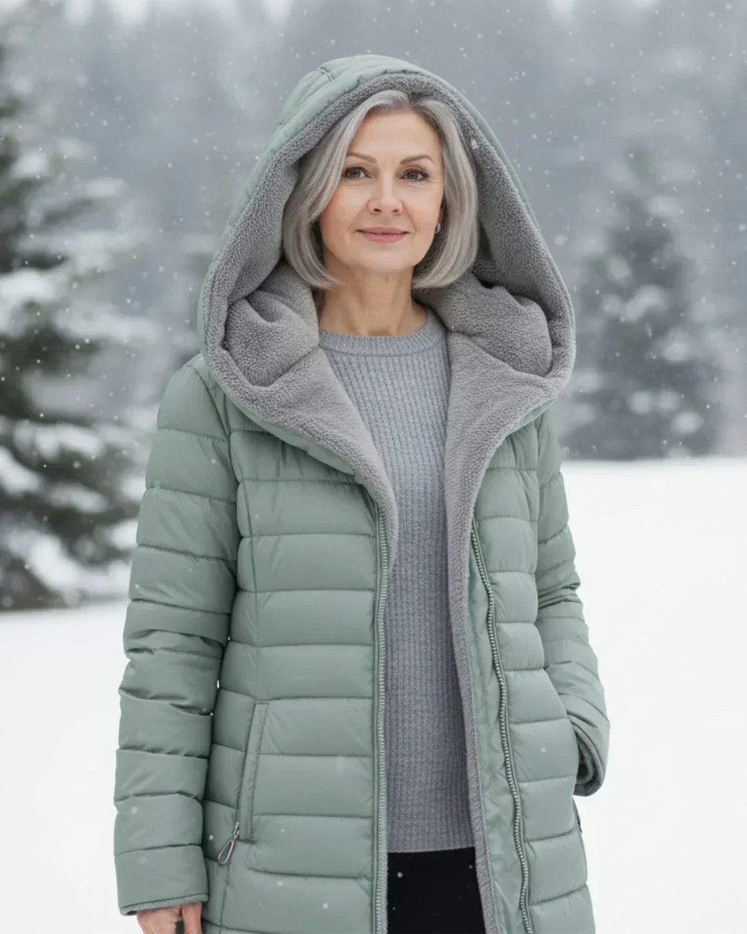 Luna | Chaqueta de invierno acolchada con capucha