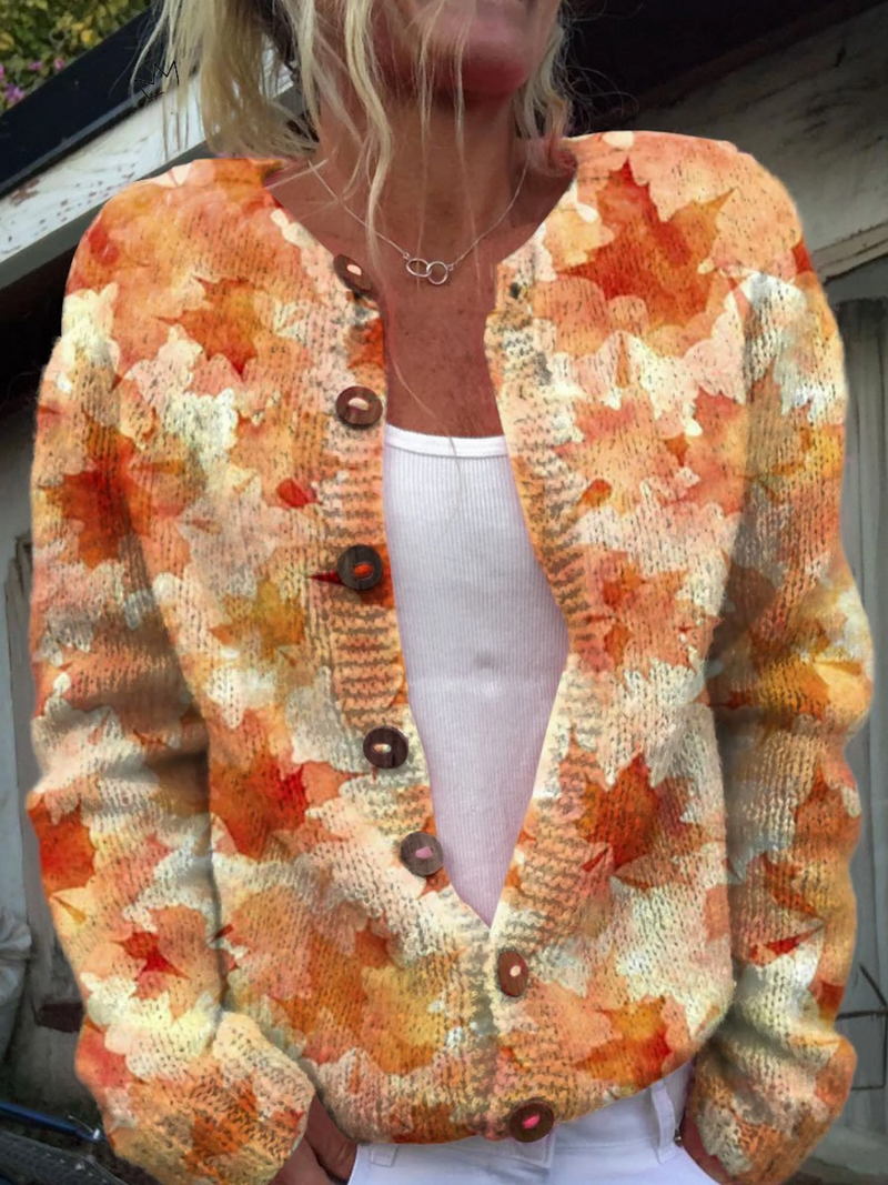 Briarwood | Suéter Cardigan de Estampado Vintage