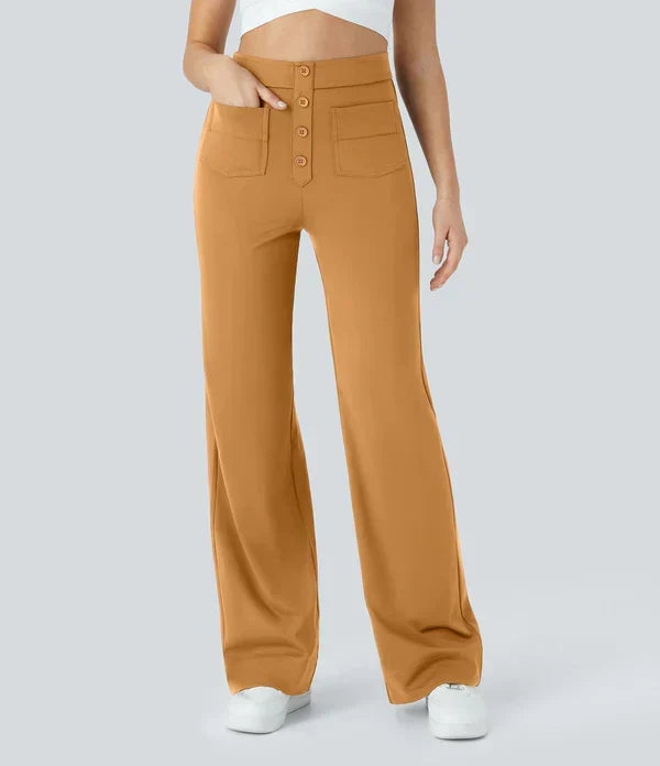 Jade | Pantalones elásticos de cintura alta