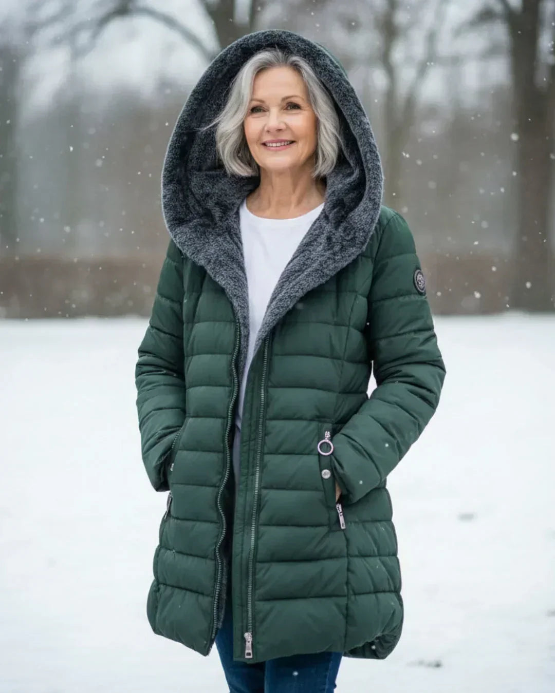 Luna | Chaqueta de invierno acolchada con capucha