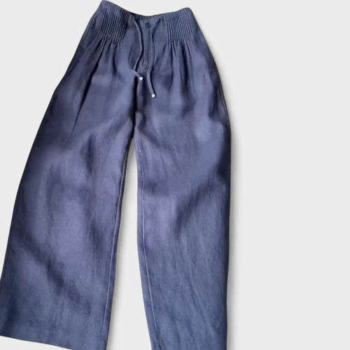 Ángeles | Pantalón amplio de algodón y lino