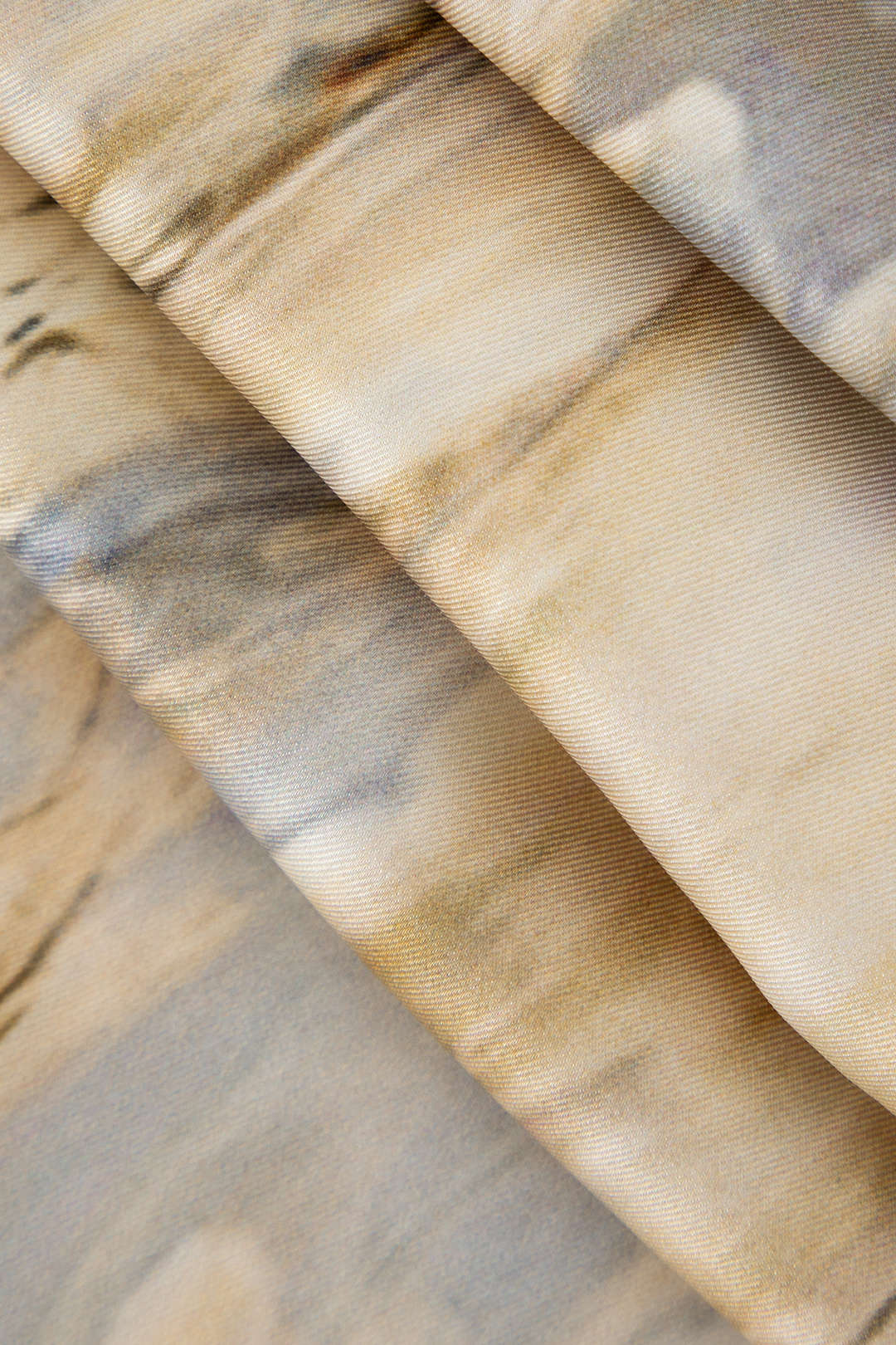 Pantalones Rectos de Cintura Alta Inna con Estampado de Mármol