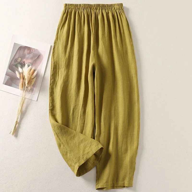 Pantalones de Lino Suave