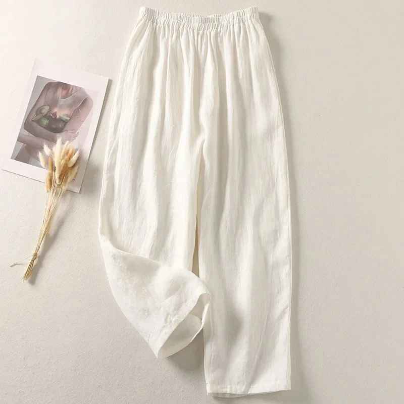 Pantalones de Lino Suave