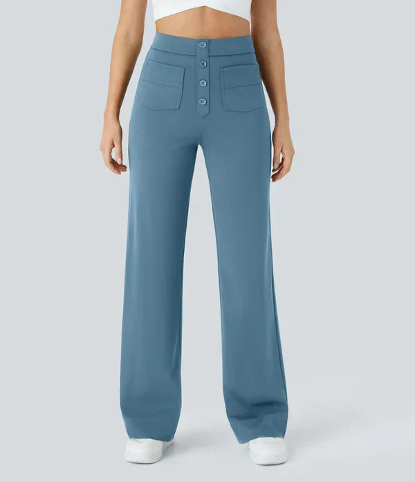 Jade | Pantalones elásticos de cintura alta