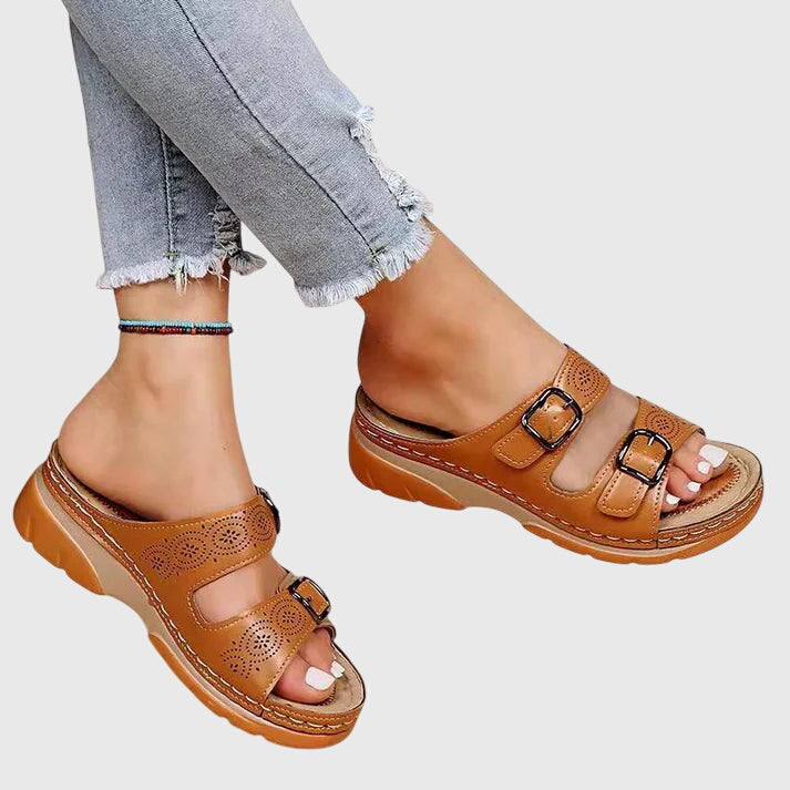 Diora | Sandalias cómodas de cuero