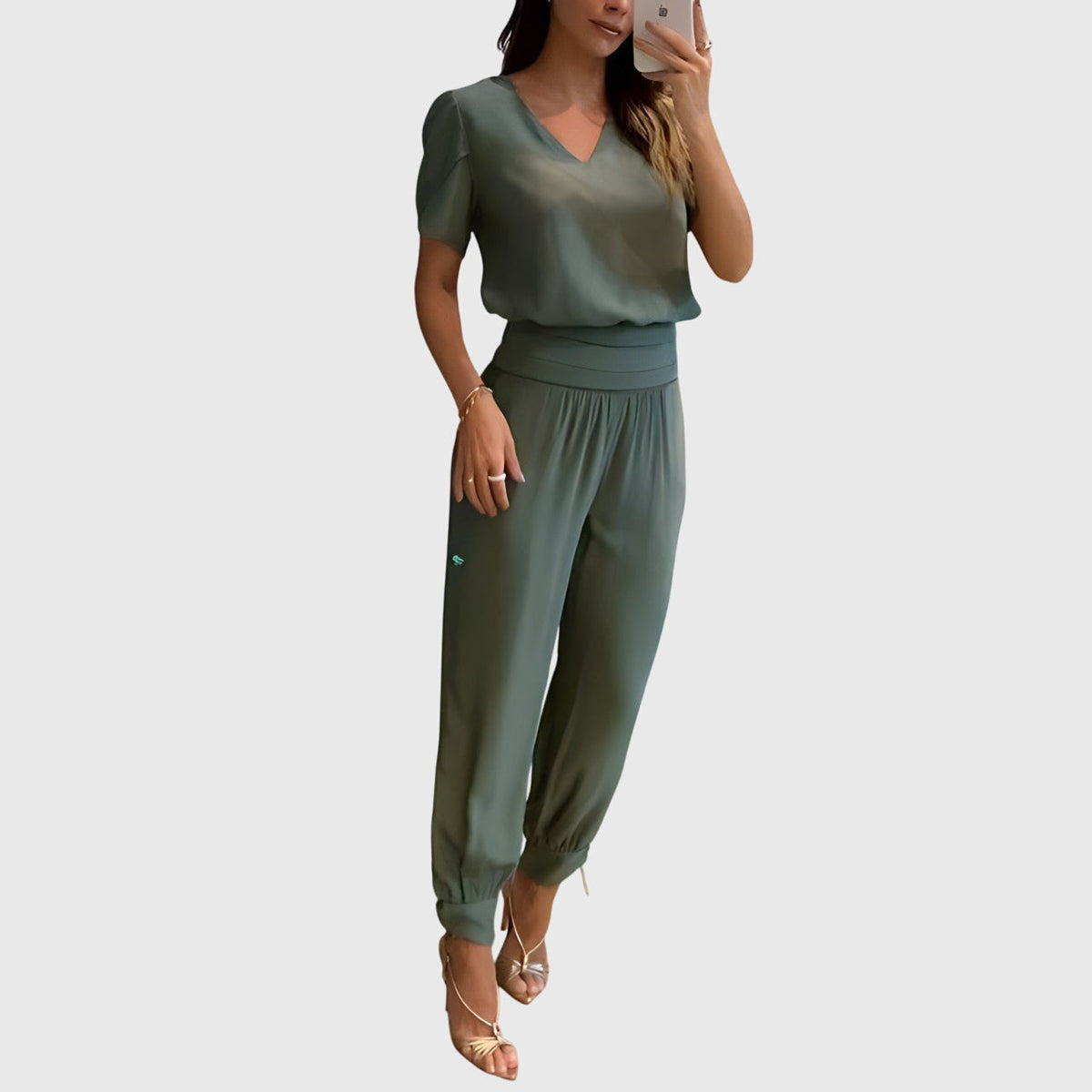 Jennifer | Conjunto de Blusa y Pantalón de Tendencia