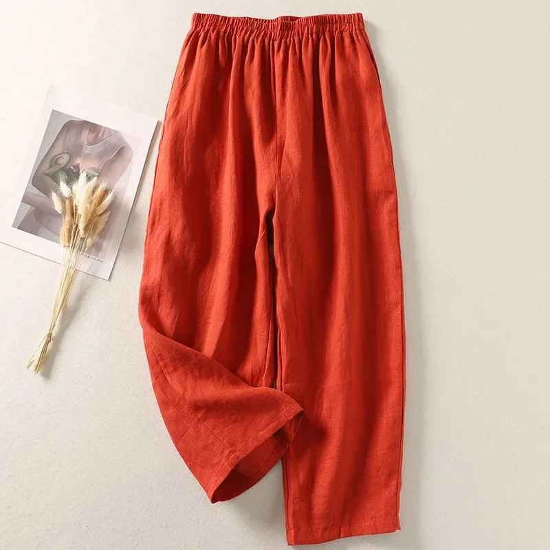 Pantalones de Lino Suave