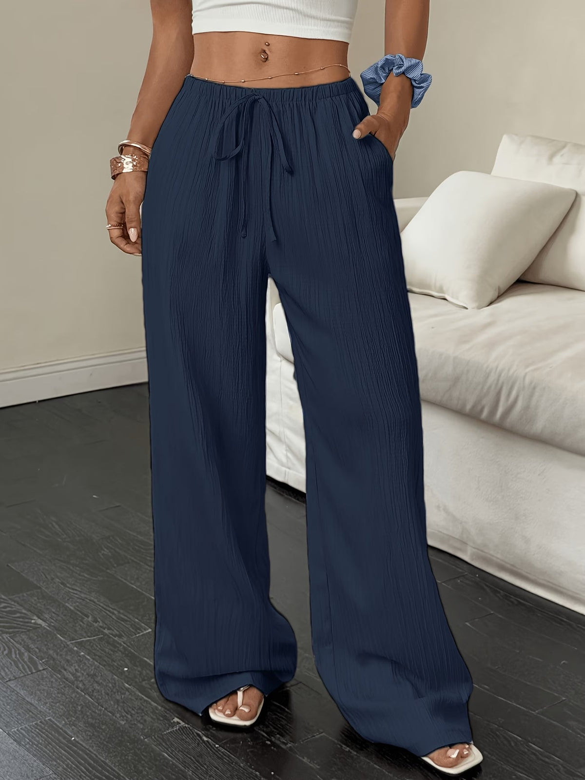 Valeria | Pantalón Fluido de Pierna Ancha
