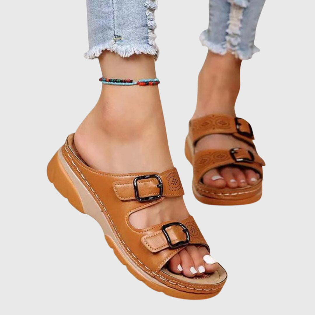 Diora | Sandalias cómodas de cuero