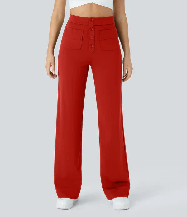 Jade | Pantalones elásticos de cintura alta