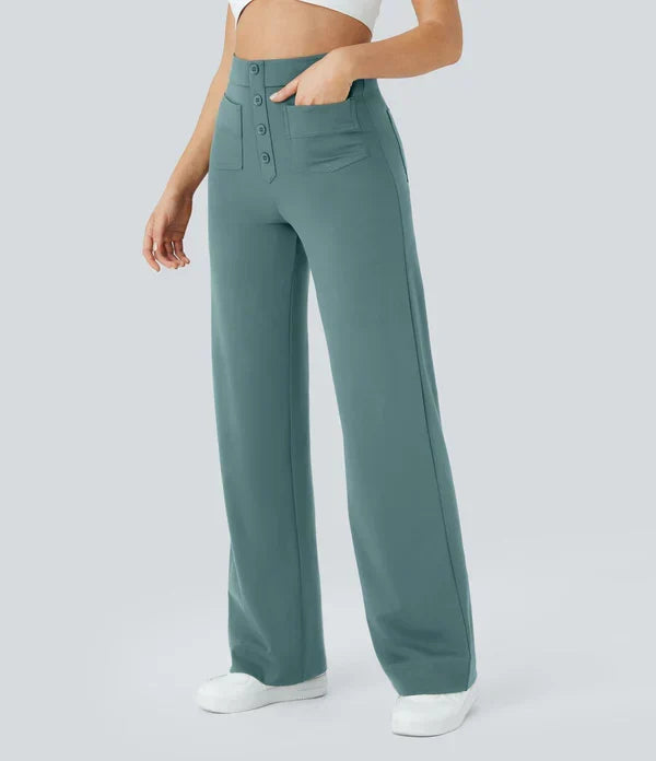Jade | Pantalones elásticos de cintura alta