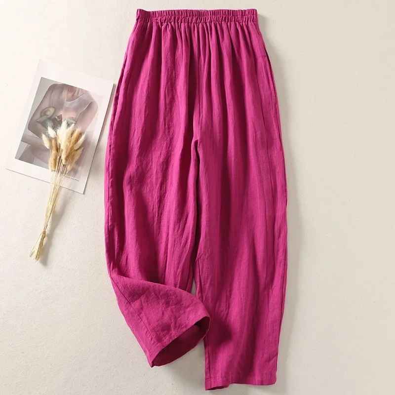 Pantalones de Lino Suave