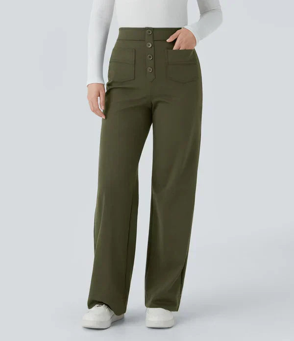 Jade | Pantalones elásticos de cintura alta