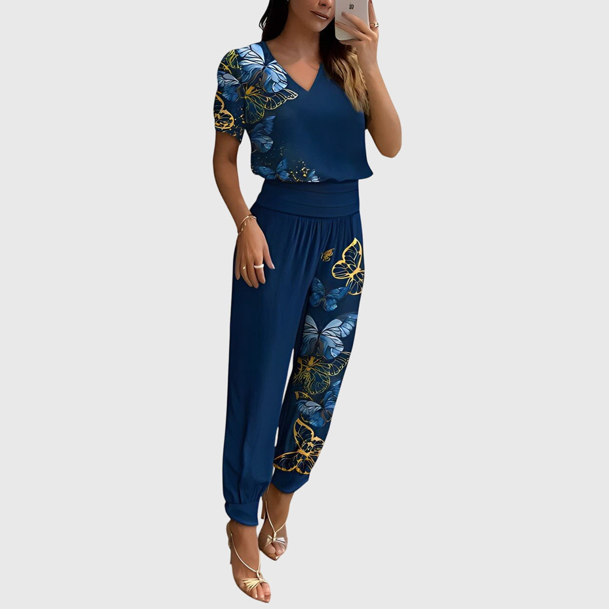 Jennifer | Conjunto de Blusa y Pantalón de Tendencia