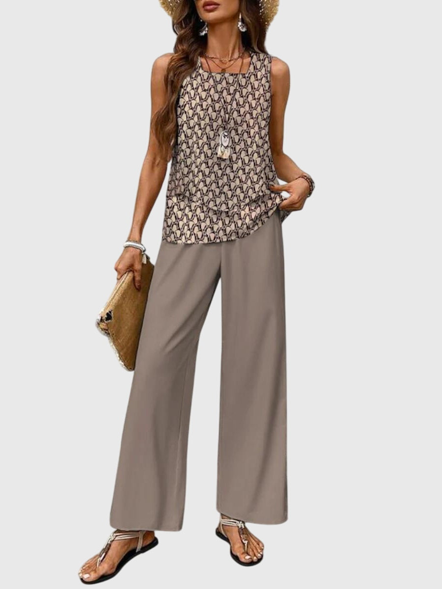 Brenda | Conjunto de Dos Piezas Elegante de Verano