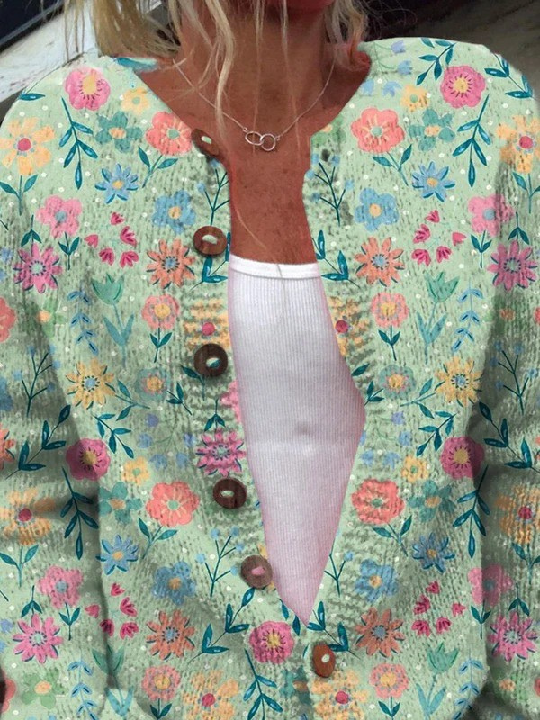 Foxfield | Cárdigan Floral Vintage para Mujeres