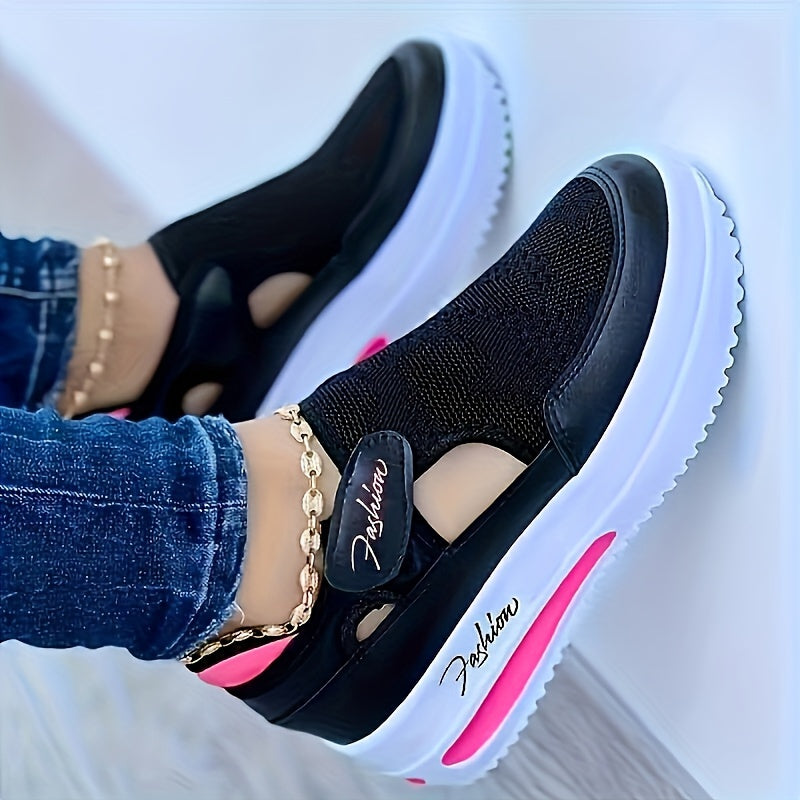 Zapatillas transpirables de fácil puesta con comodidad estable