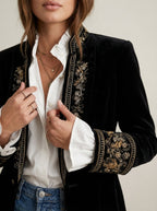 Nuria | Chaqueta Elegante de Terciopelo