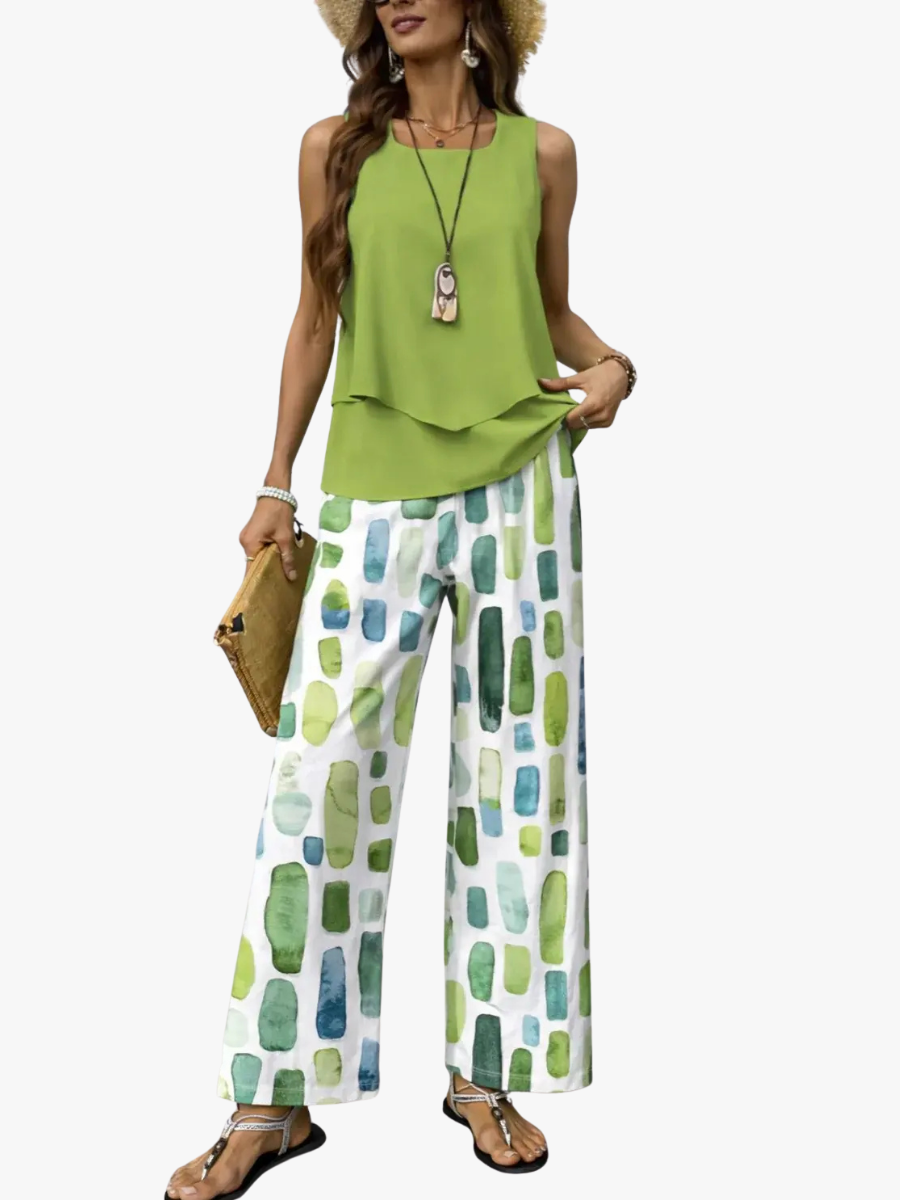 Conjunto fluido de verano para mujer