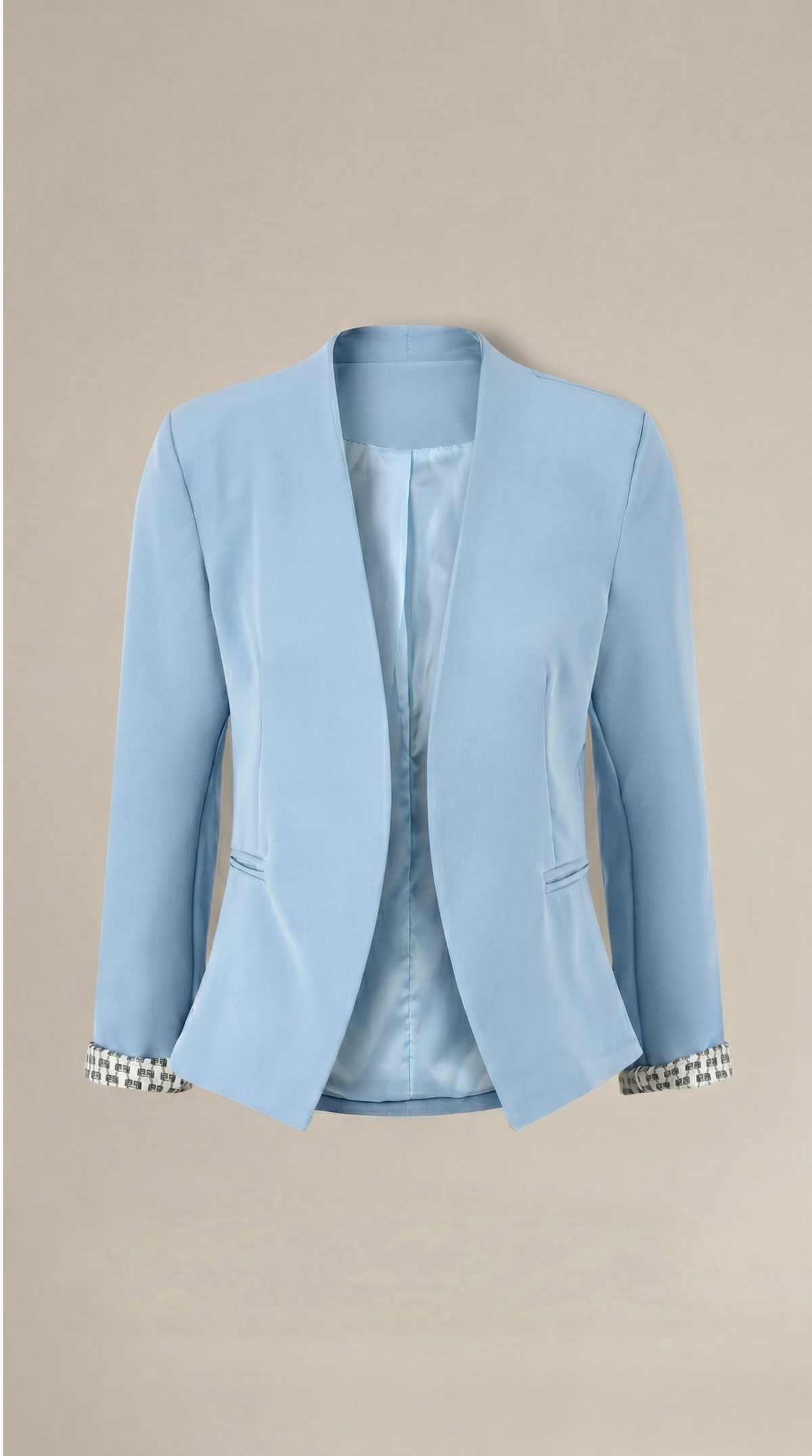 Blazer Recto con Hombreras de Alma Sotelo — Azul