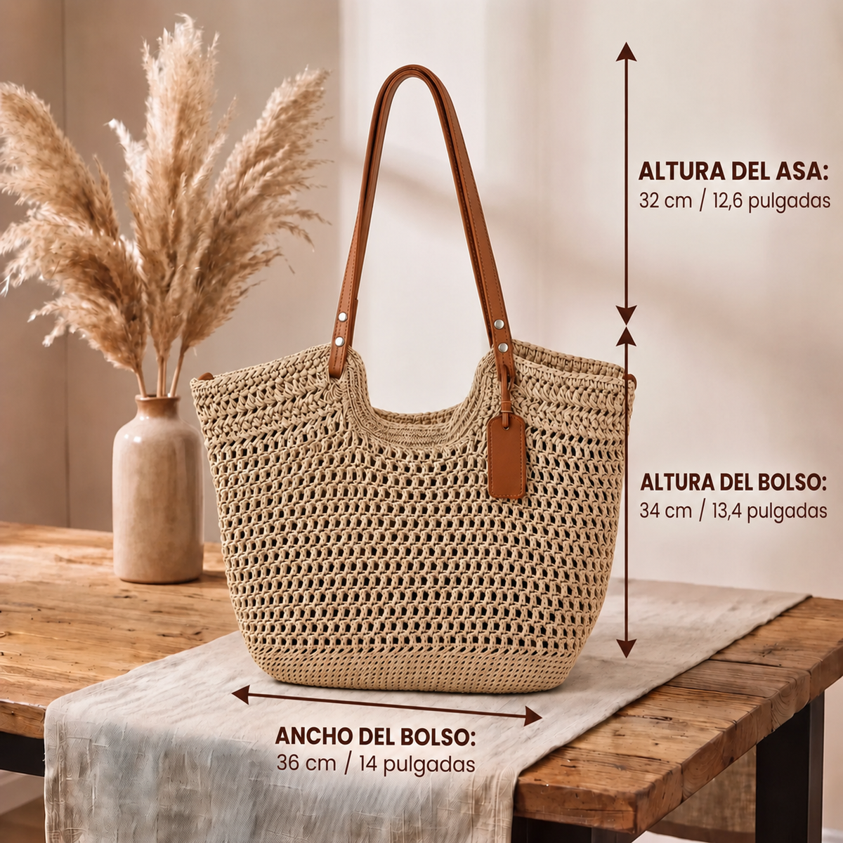 Alba | La Bolsa de Mano de Croché Hecha a Mano