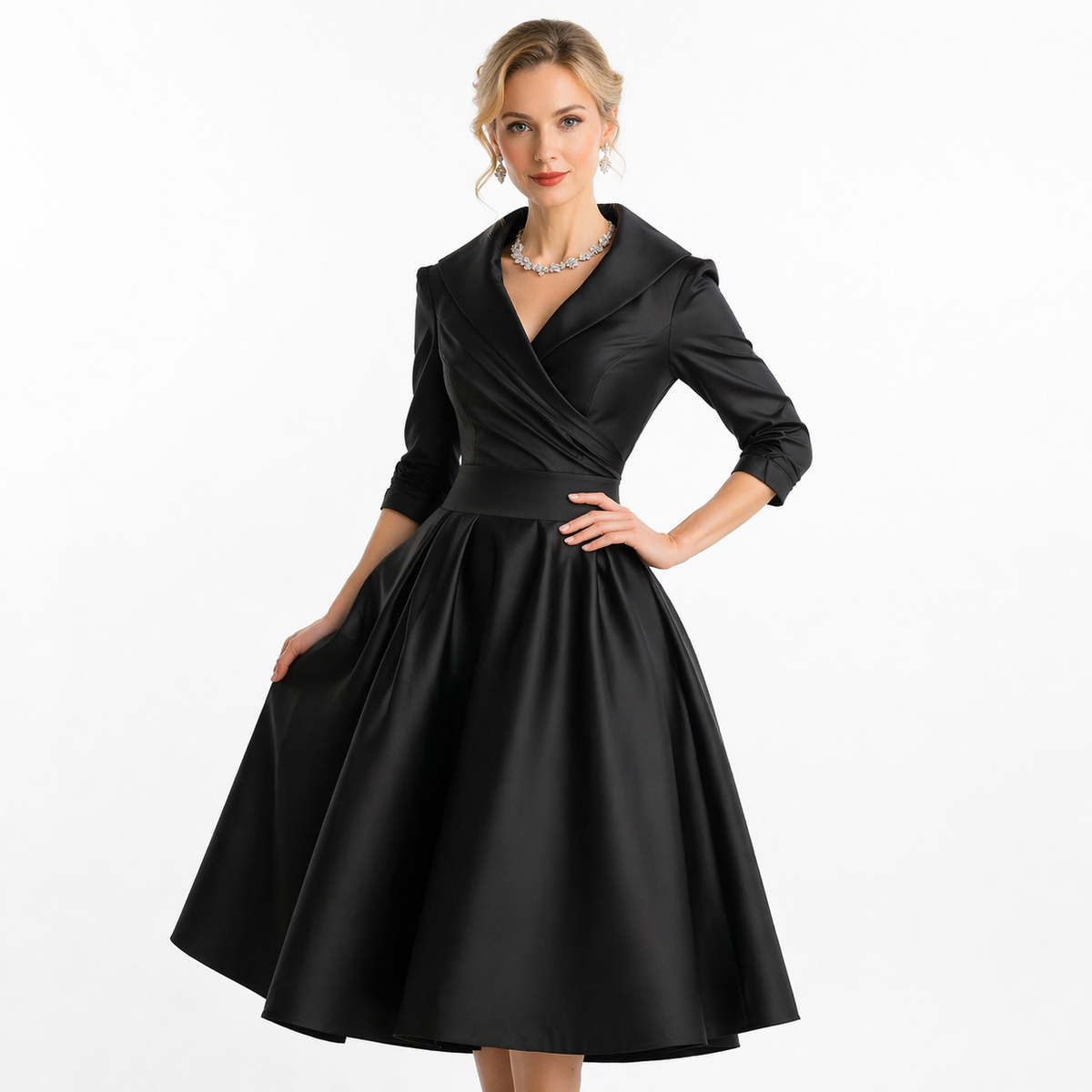 Vestido Midi Plisado Vuelo de Alma Sotelo — foto 4 de 5