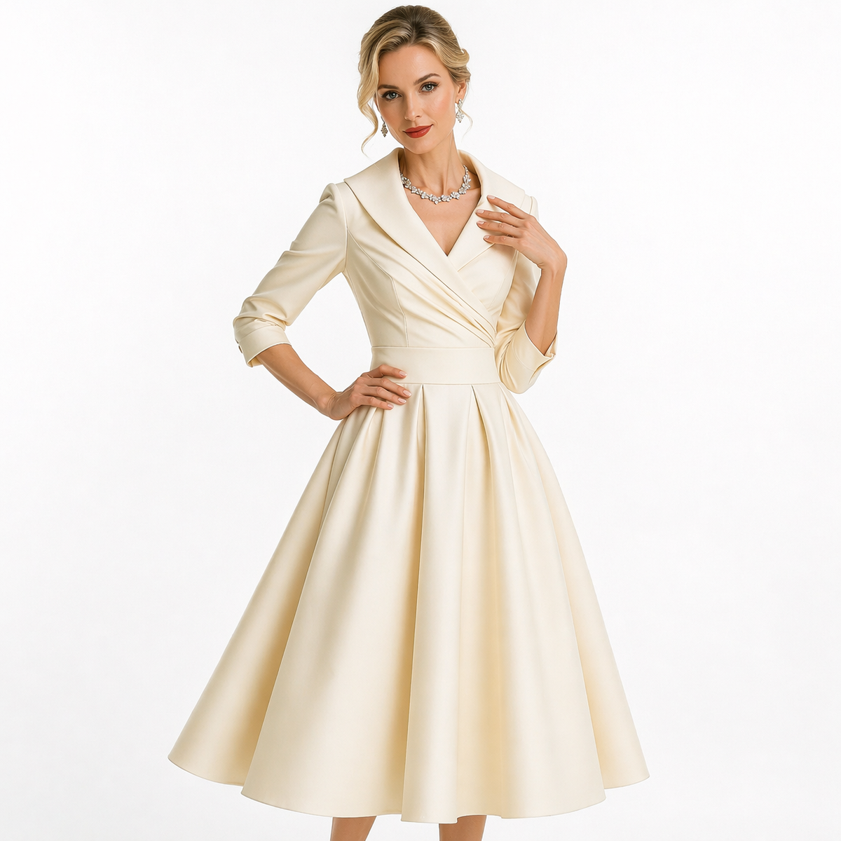 Vestido Midi Plisado Vuelo de Alma Sotelo — foto 3 de 5