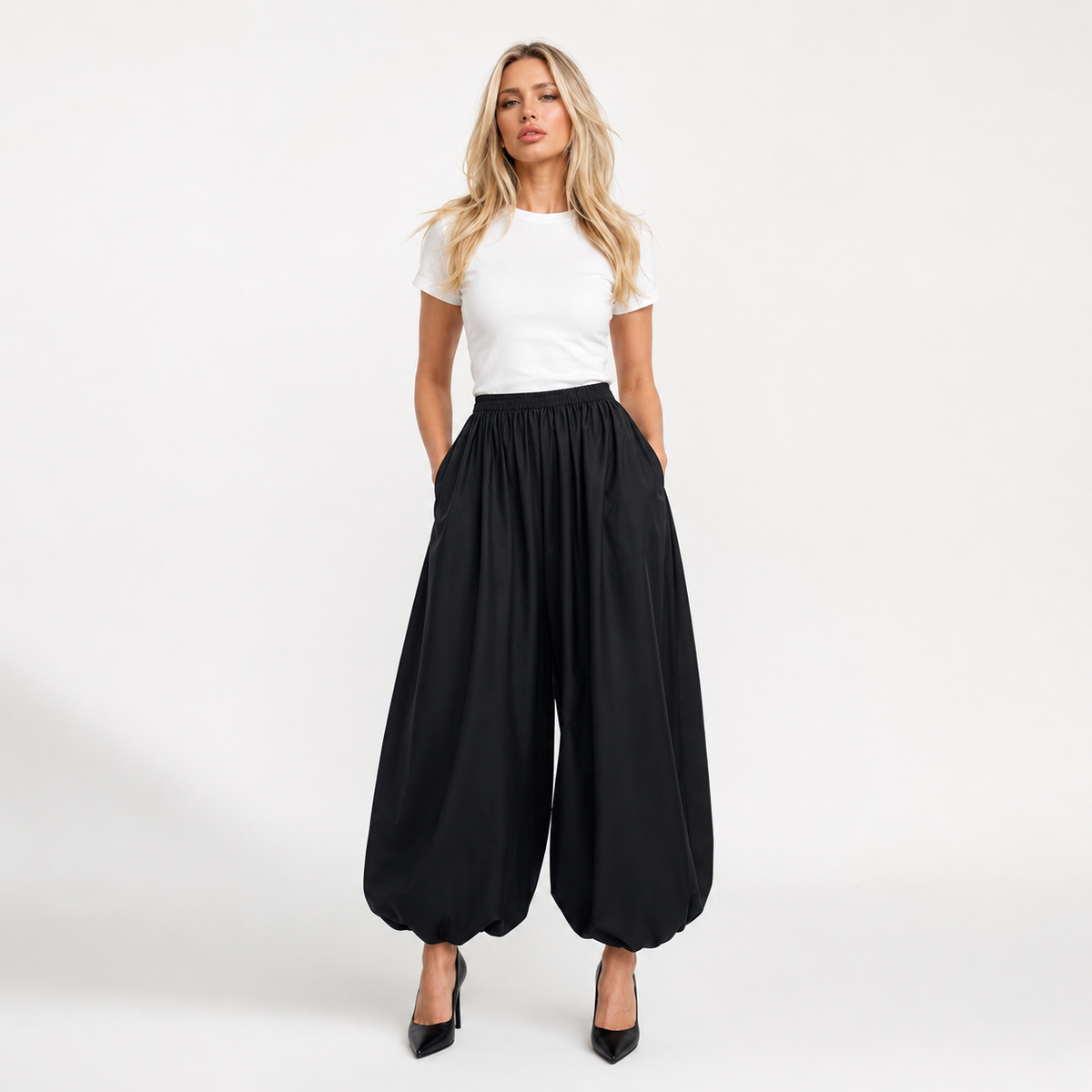 Pantalón Ancho Efecto Farol de Alma Sotelo — foto 6 de 6