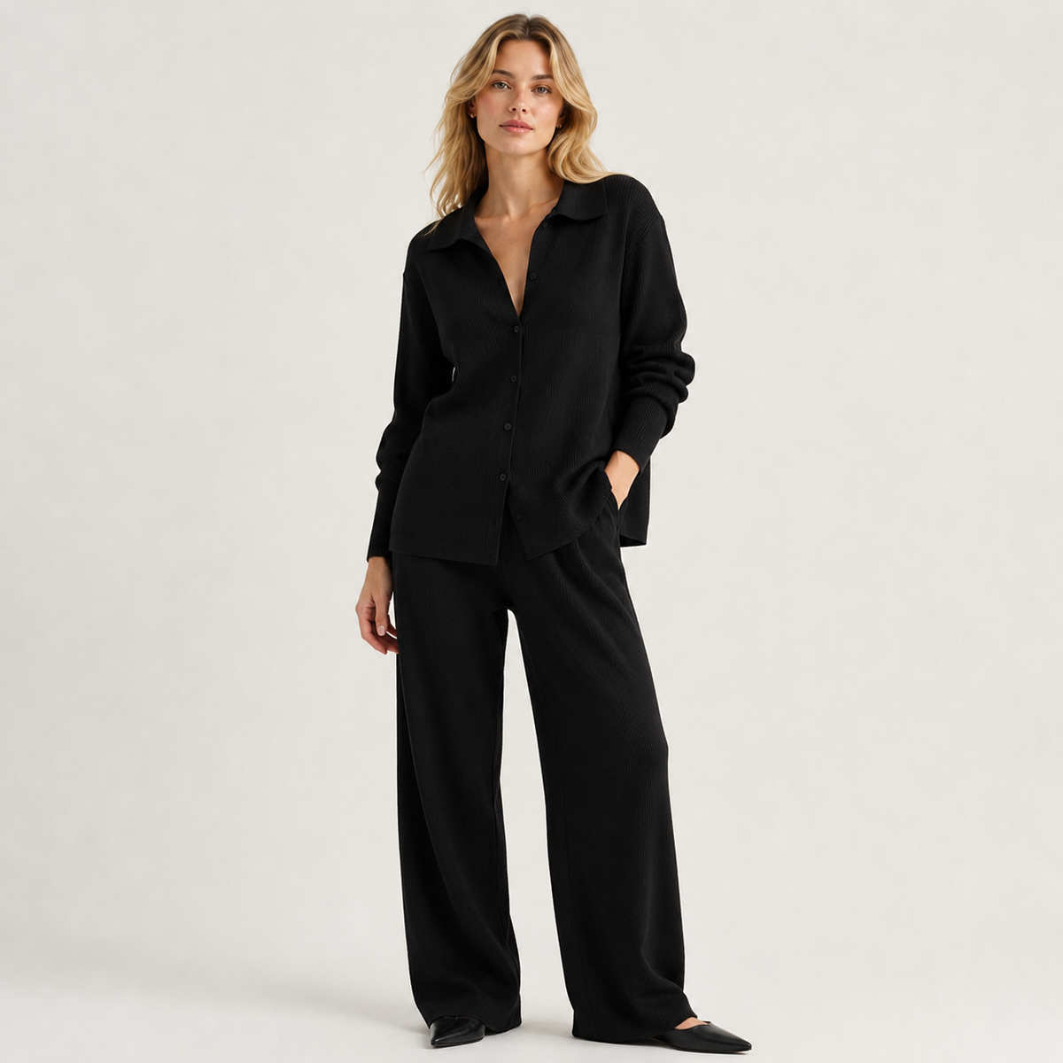 Conjunto de Punto Siena — Cárdigan y Pantalón de Alma Sotelo — foto 5 de 5