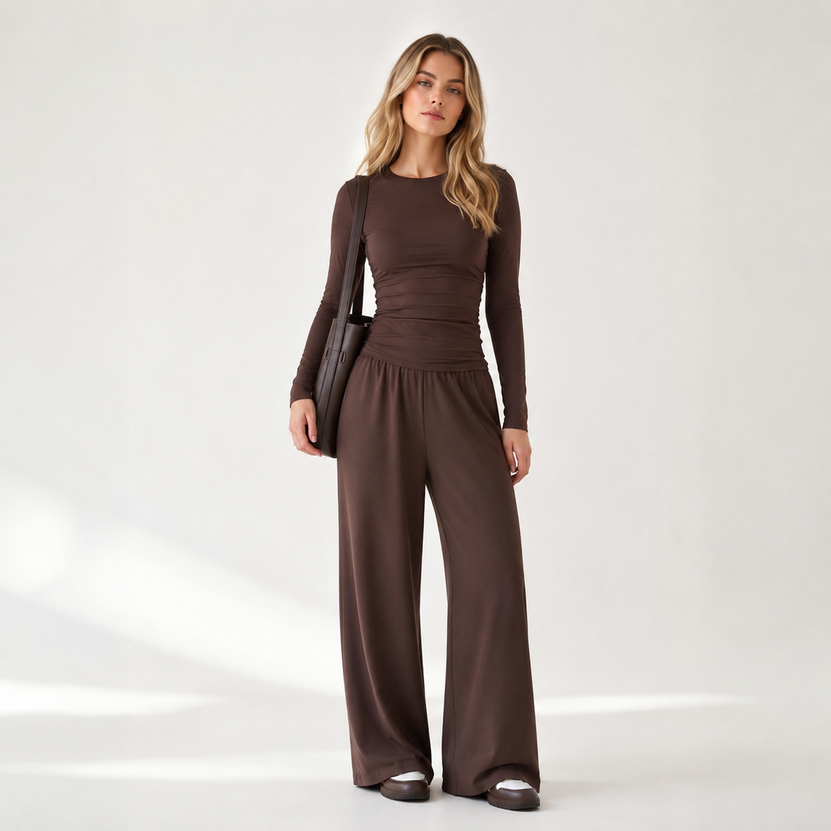 Conjunto Manga Larga y Pantalón Fluido de Alma Sotelo — foto 1 de 4