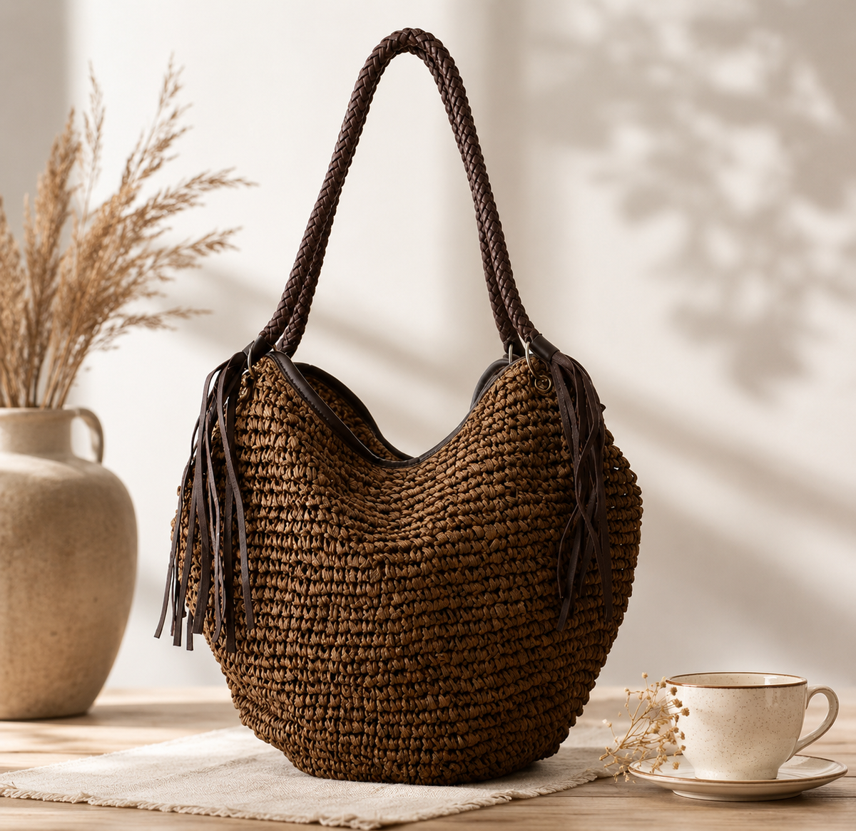 Rosie | El Tote Hobo con Borlas