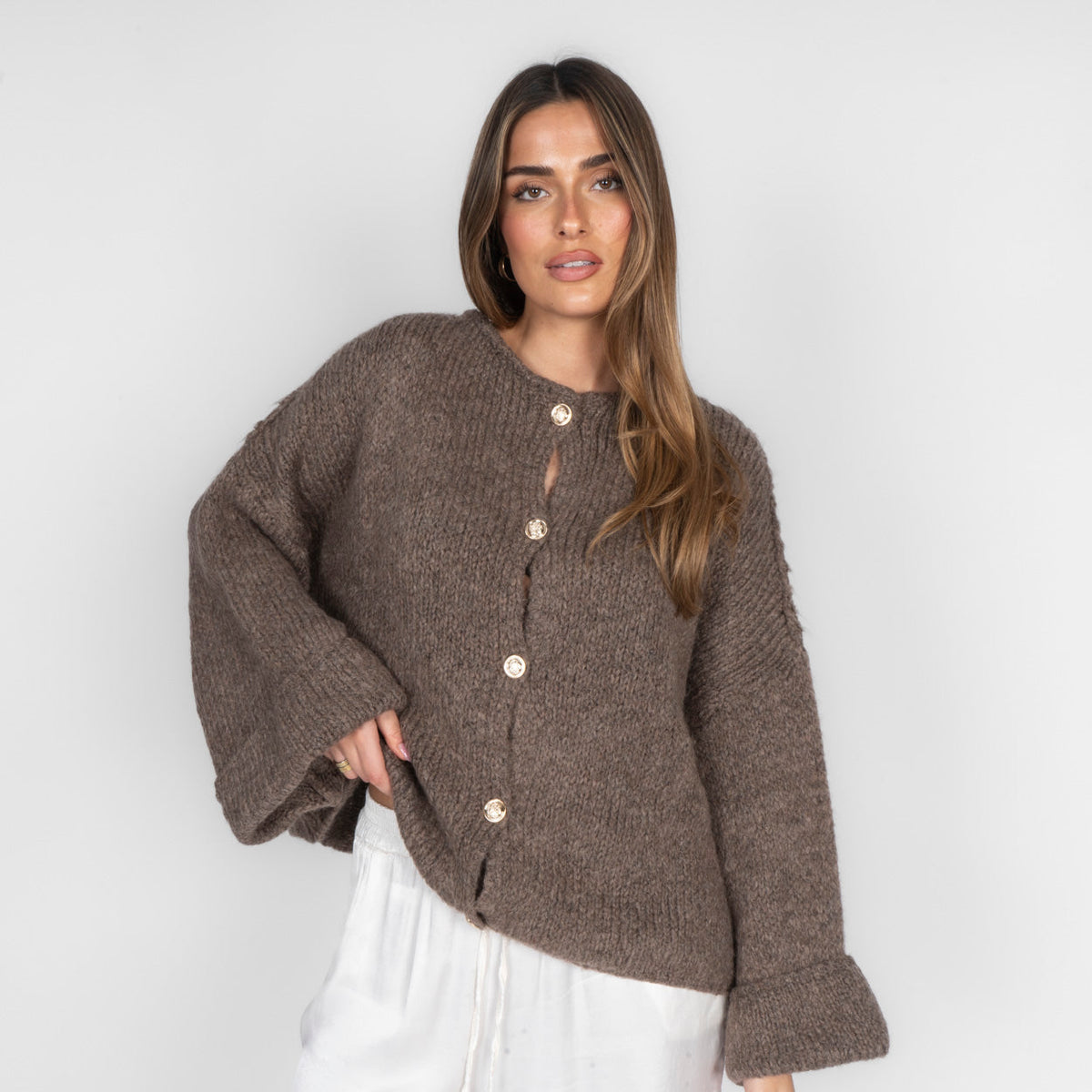 Cárdigan Oversize de Punto Suave de Alma Sotelo — foto 4