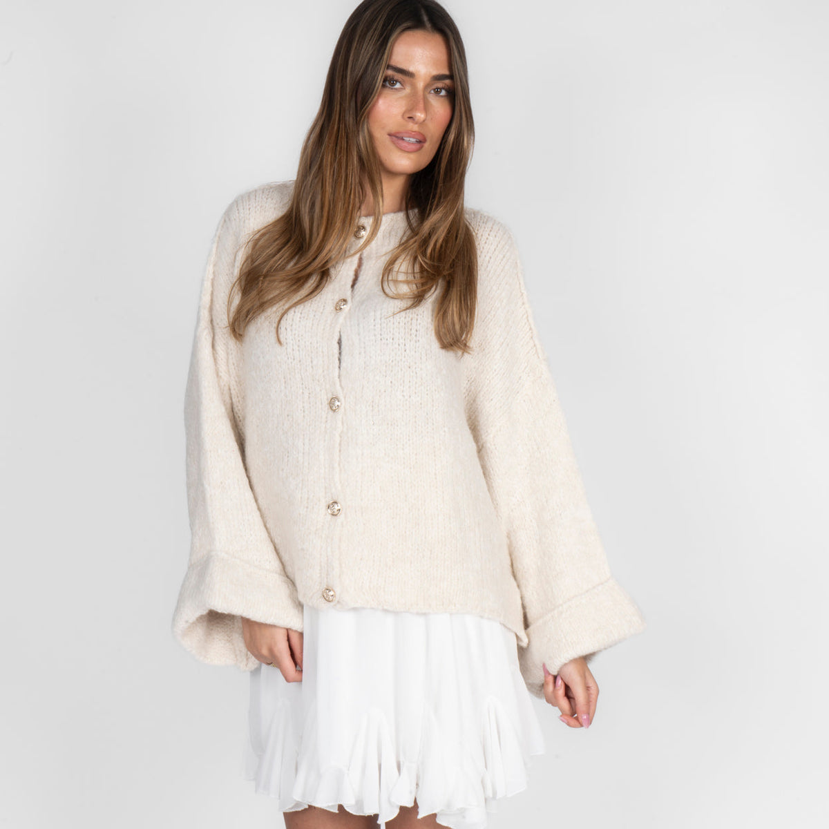 Cárdigan Oversize de Punto Suave de Alma Sotelo — foto 3