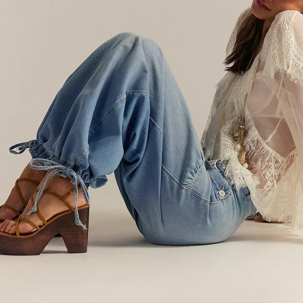 Nova Jeans | Pantalones boho de corte holgado