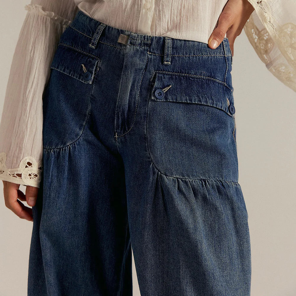 Nova Jeans | Pantalones boho de corte holgado