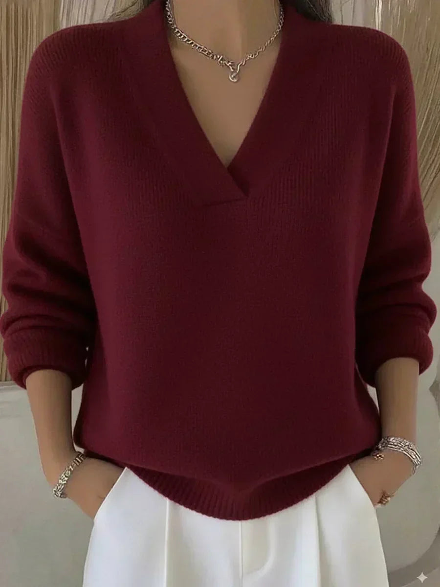 Violeta | Jersey ligero con escote en V