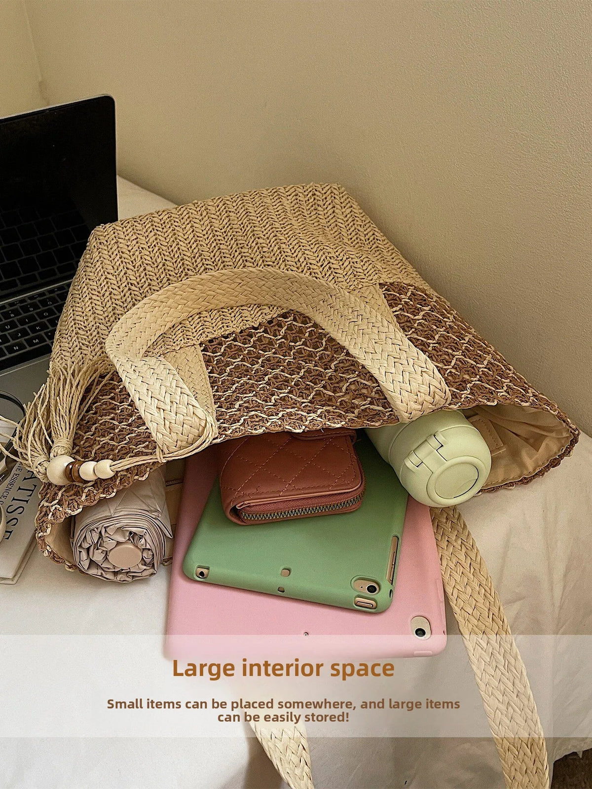 Stacy | Bolso de Hombro Boho con Borlas