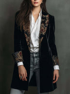 Marta | Blazer Entallado con Estampado Barroco